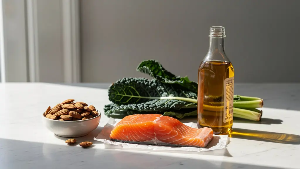 Composition minimaliste d'aliments favorisant l'éclat de la peau