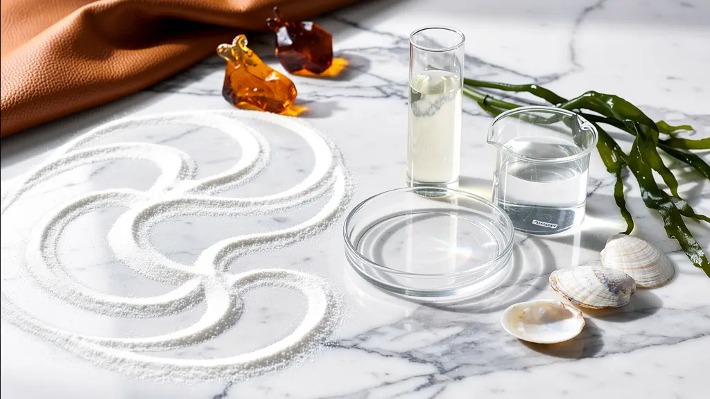 Poudre de collagène et peptides avec effets anti-âge visibles sur la peau mature