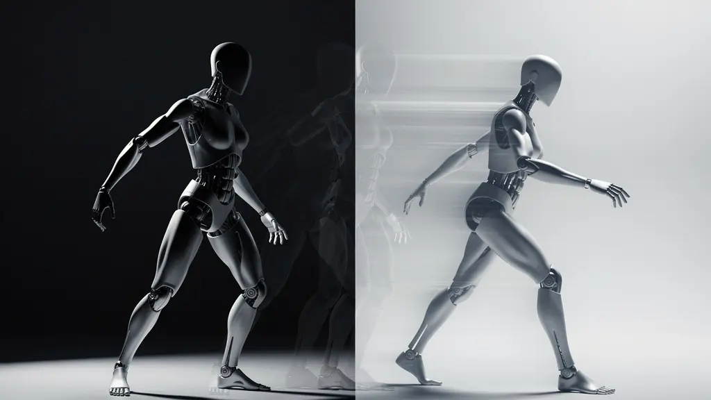 Séquence visuelle montrant la différence entre une posture figée et un mouvement fluide