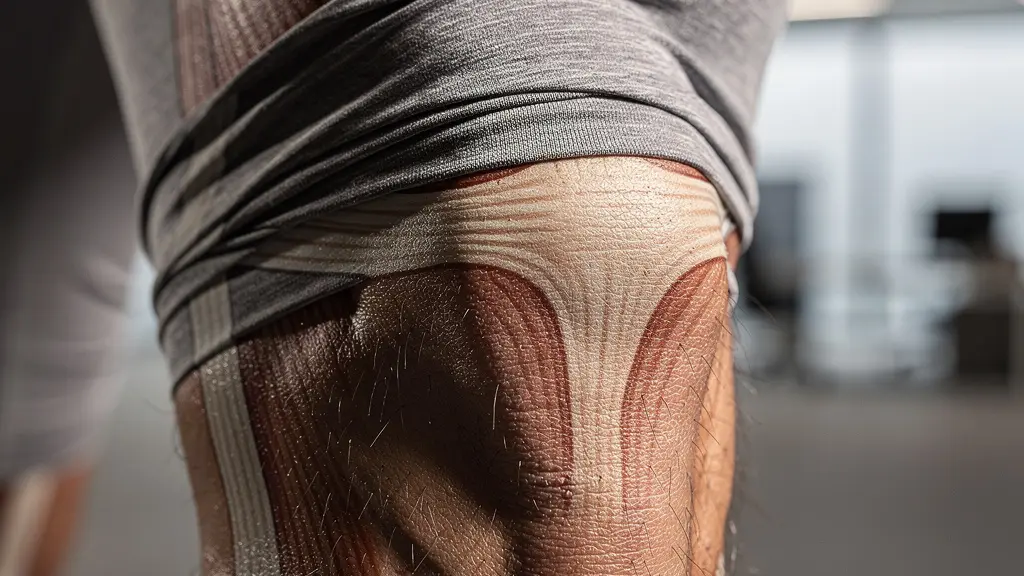 Vue macro d'une articulation de hanche en mouvement avec détails anatomiques