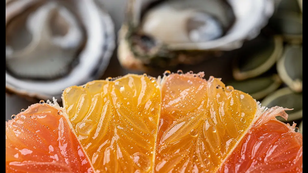 Agrumes riches en vitamine C et minéraux essentiels pour la synthèse du collagène